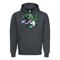 Smoke gwinnett stripers Zipper Hoodie - linhVisuals