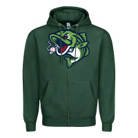 Sports Green gwinnett stripers Zipper Hoodie - linhVisuals