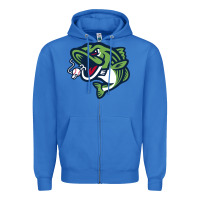 True Royal gwinnett stripers Zipper Hoodie - linhVisuals