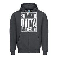 Smoke straight outta night shift Zipper Hoodie - linhVisuals
