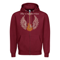 Burgundy Cranberries Dolores O'Riordan Zipper Hoodie - linhVisuals