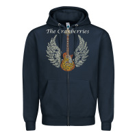 Navy Cranberries Dolores O'Riordan Zipper Hoodie - linhVisuals