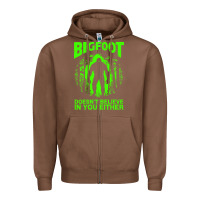 Chestnut bigfoot believer t  shirt bigfoot doesnt believe in you either t  shir Zipper Hoodie - linhVisuals