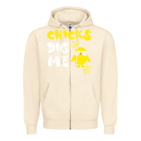 Sandshell chicks dig me Zipper Hoodie - linhVisuals