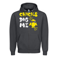 Smoke chicks dig me Zipper Hoodie - linhVisuals
