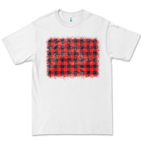 White distressed buffalo plaid background Premium Tee - CowCowDesign