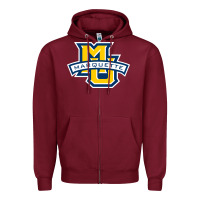 Burgundy marquett Zipper Hoodie - linhVisuals