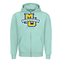 Seafoam marquett Zipper Hoodie - linhVisuals