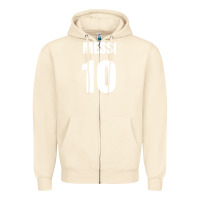 Sandshell messi 10 Zipper Hoodie - linhVisuals