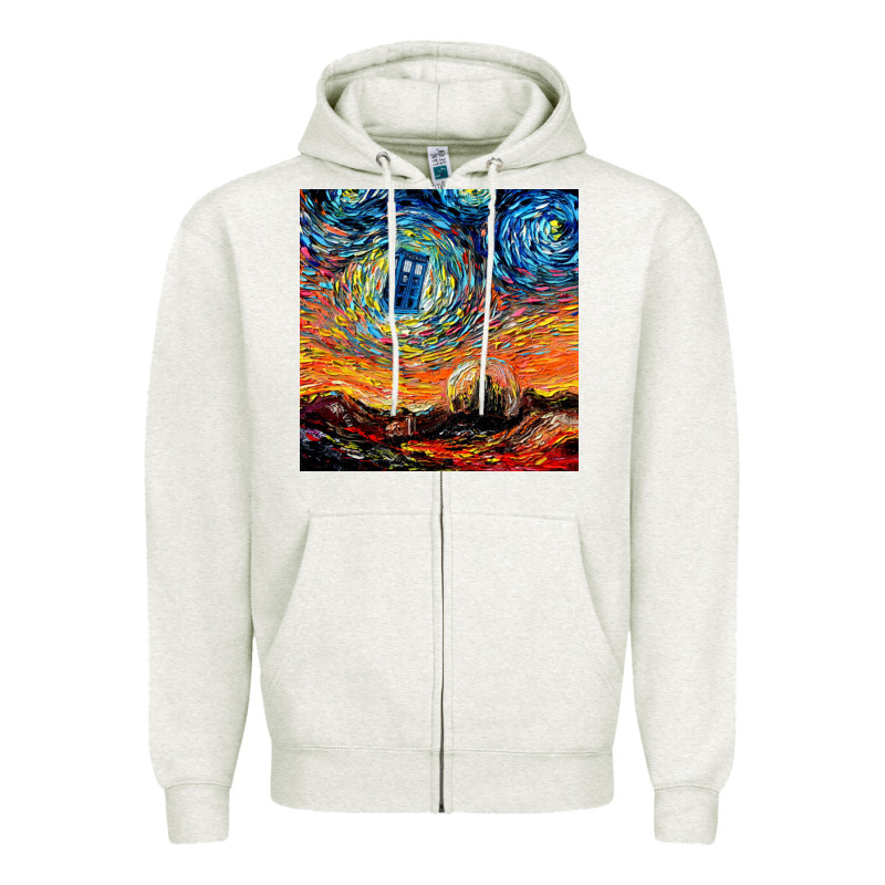 Van Gogh Never Saw Gallifrey Zipper Hoodie by linhVisuals | Teevron