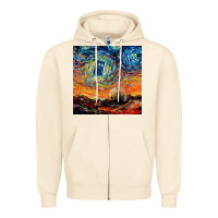Sandshell van gogh never saw gallifrey Zipper Hoodie - linhVisuals