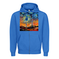 True Royal van gogh never saw gallifrey Zipper Hoodie - linhVisuals