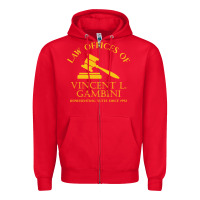 Red vincent gambini law offices Zipper Hoodie - linhVisuals
