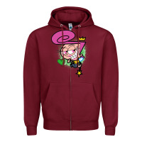 Burgundy wanda Zipper Hoodie - linhVisuals