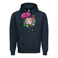 Navy wanda Zipper Hoodie - linhVisuals