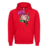 Red wanda Zipper Hoodie - linhVisuals