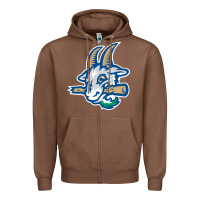 Chestnut hartford-yard-goats Zipper Hoodie - linhVisuals