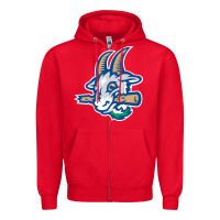 Red hartford-yard-goats Zipper Hoodie - linhVisuals