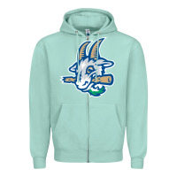 Seafoam hartford-yard-goats Zipper Hoodie - linhVisuals