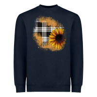 Navy sunflower christmas patch Heavyweight Sweatshirt - JahusDesignShop