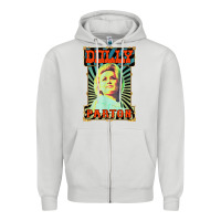 Dove Grey #parton vintage Zipper Hoodie - linhVisuals