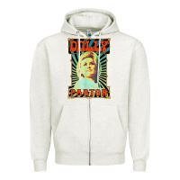 Oatmeal Heather #parton vintage Zipper Hoodie - linhVisuals