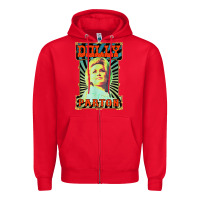 Red #parton vintage Zipper Hoodie - linhVisuals