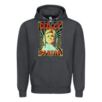 Smoke #parton vintage Zipper Hoodie - linhVisuals