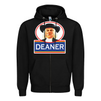 Black deaner oats Zipper Hoodie - linhVisuals