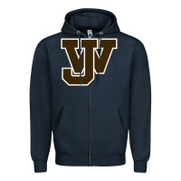 Navy jefferson high school Zipper Hoodie - linhVisuals