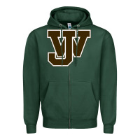 Sports Green jefferson high school Zipper Hoodie - linhVisuals