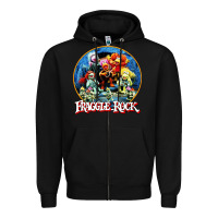 Black fraggle rock classic Zipper Hoodie - linhVisuals