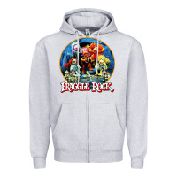 Heather Grey fraggle rock classic Zipper Hoodie - linhVisuals