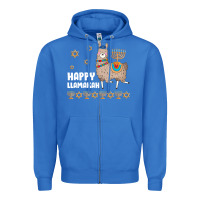 True Royal happy llamakah llama withorah jewish Zipper Hoodie - linhVisuals