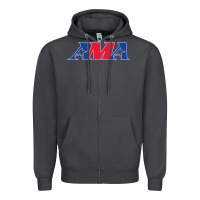 Smoke american motorcyclist association (AMA) Zipper Hoodie - linhVisuals