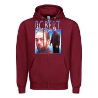 Burgundy #robert pattinson Zipper Hoodie - linhVisuals