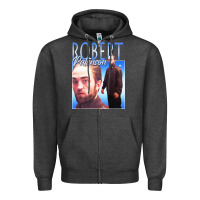 Charcoal Heather #robert pattinson Zipper Hoodie - linhVisuals