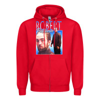 Red #robert pattinson Zipper Hoodie - linhVisuals