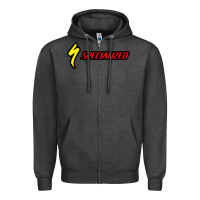 Charcoal Heather Specialized Bikes Bicycle Zipper Hoodie - linhVisuals