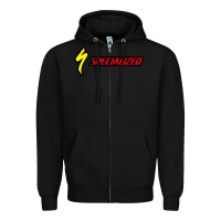 Black Specialized Bikes Bicycle Zipper Hoodie - linhVisuals
