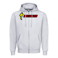 Heather Grey Specialized Bikes Bicycle Zipper Hoodie - linhVisuals