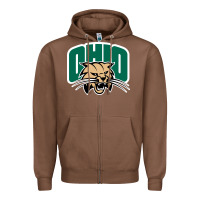 Chestnut ohio bobc Zipper Hoodie - linhVisuals