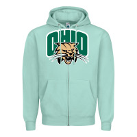 Seafoam ohio bobc Zipper Hoodie - linhVisuals