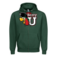 Sports Green barry Zipper Hoodie - linhVisuals
