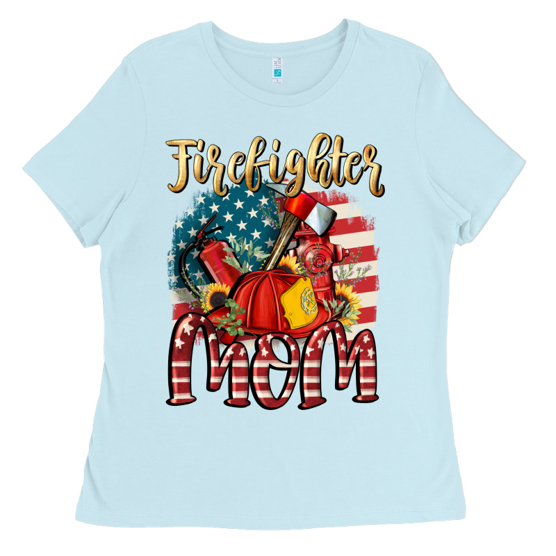 Firefighter Mom Ladies Tee by FaDigitalArtStudio | Teevron