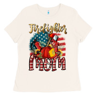 Bone Firefighter mom Ladies Tee - FaDigitalArtStudio