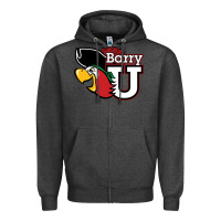 Charcoal Heather barry Zipper Hoodie - linhVisuals