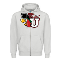 Dove Grey barry Zipper Hoodie - linhVisuals