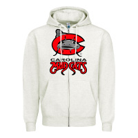 Oatmeal Heather the-carolina-mudcats-merch Zipper Hoodie - linhVisuals