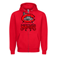 Red the-carolina-mudcats-merch Zipper Hoodie - linhVisuals